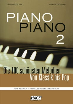 Noty pre klávesové nástroje HAGE Musikverlag Piano Piano 2 Intermediate - 1