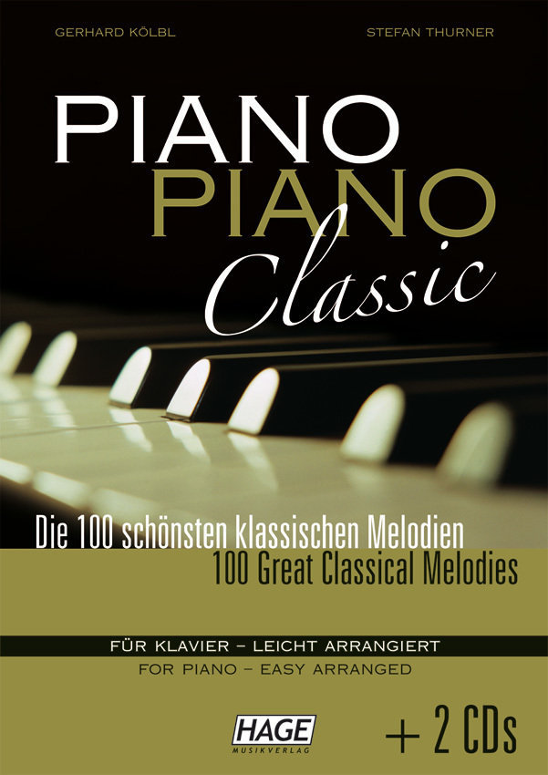 Noder til klaverer HAGE Musikverlag Piano Piano Classic (2x CD)
