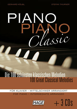 Nuotit pianoille HAGE Musikverlag Piano Piano Classic Intermediate (3x CD) - 1