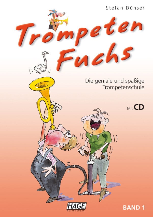 Noty pre dychové nástroje HAGE Musikverlag Trumpet Fox Volume 1 (incl. CD) German