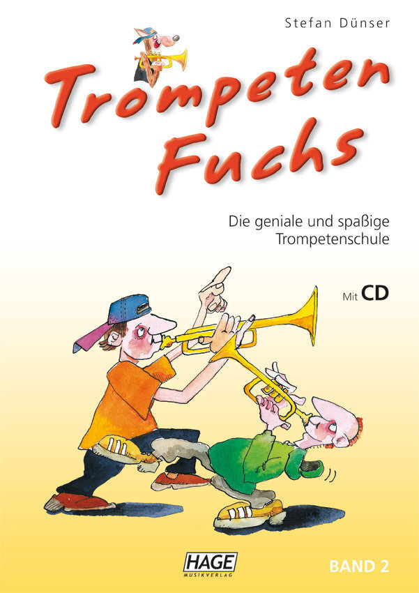 Music sheet for wind instruments HAGE Musikverlag Trumpet Fox Volume 2 (incl. CD) German