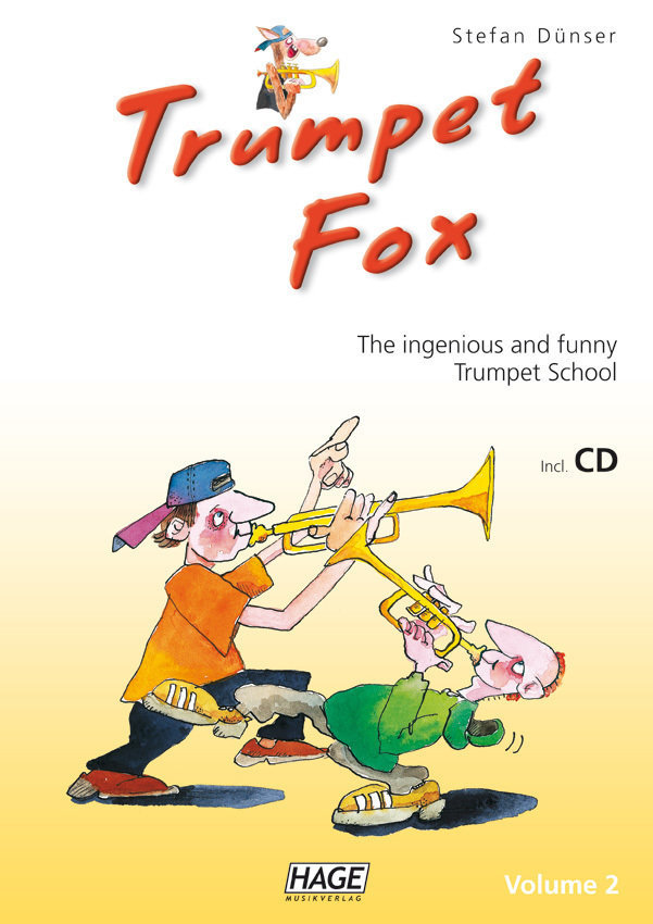 Παρτιτούρα για Πνευστά Όργανα HAGE Musikverlag Trumpet Fox Volume 2 (CD) Τρομπέτα
