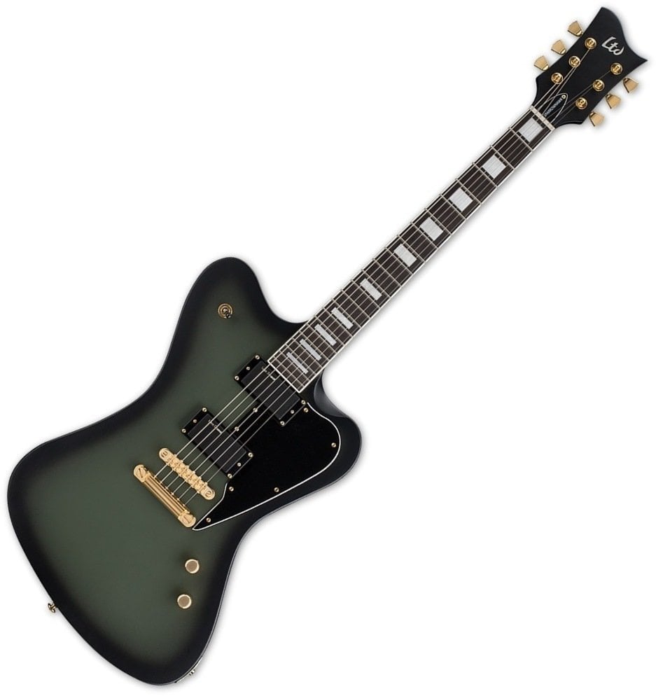 Guitare électrique ESP LTD Sparrowhawk Bill Kelliher Military Green Sunburst Satin