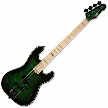 4-string Bassguitar ESP LTD MM-4 Marco Mendoza Dark See Thru Green Sunburst - 1