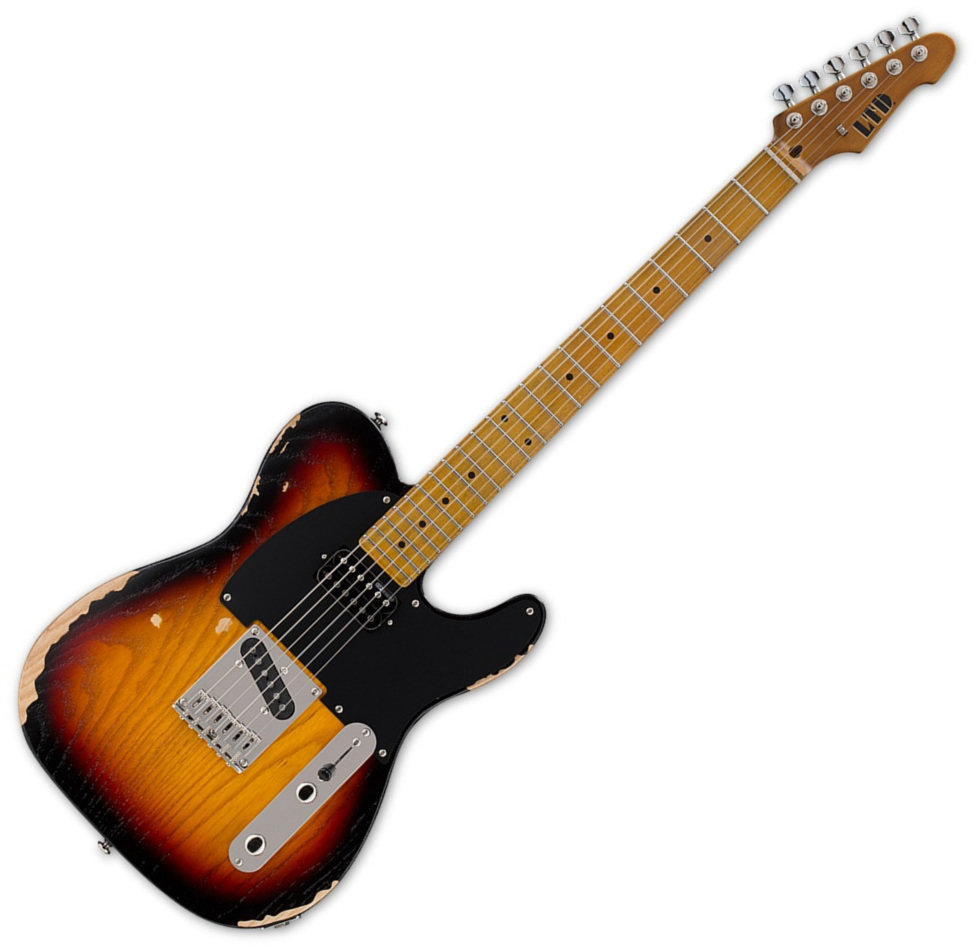 Gitara elektryczna ESP LTD TE-254 Distressed 3-Tone Burst