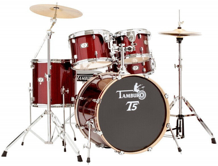Akustik-Drumset Tamburo T5M22 Red Sparkle