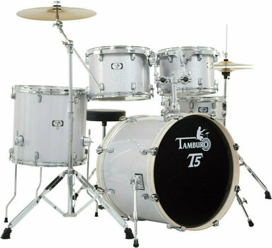 Akustik-Drumset Tamburo T5M22 Silver Sparkle - 1