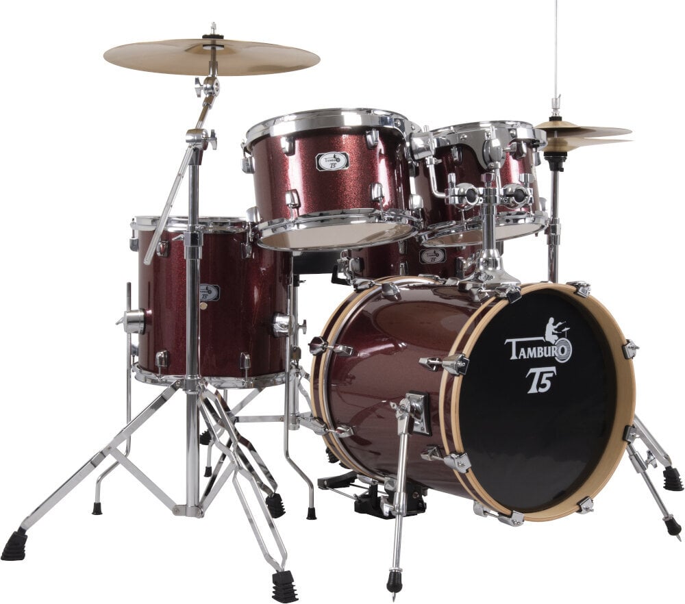 Akustik-Drumset Tamburo T5S16 Red Sparkle