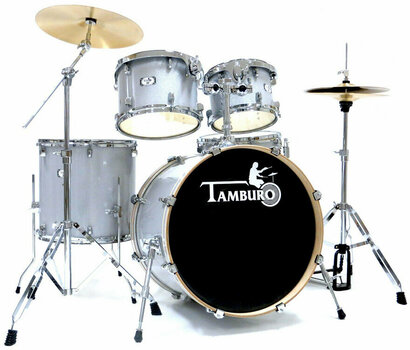 Akustik-Drumset Tamburo T5S22 Silver Sparkle - 1