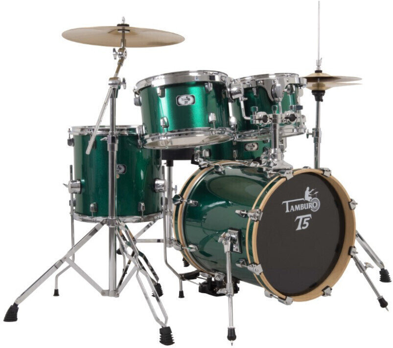 Akustik-Drumset Tamburo T5S16 Green Sparkle