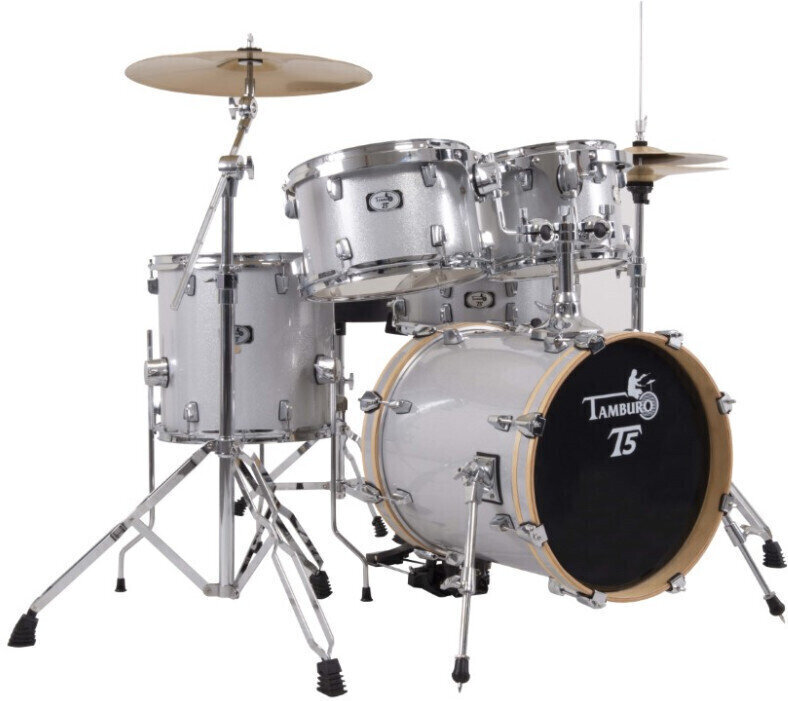Akustik-Drumset Tamburo T5S16 Silver Sparkle
