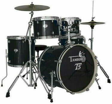 Akustik-Drumset Tamburo T5S18 Black Sparkle - 1