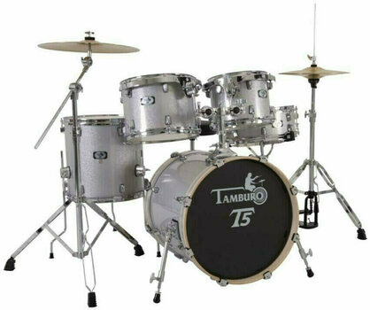 Akustik-Drumset Tamburo T5S18 Silver Sparkle - 1