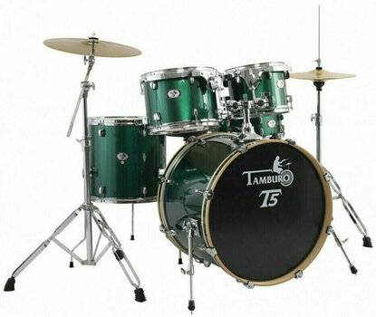 Akustik-Drumset Tamburo T5S22 Green Sparkle - 1