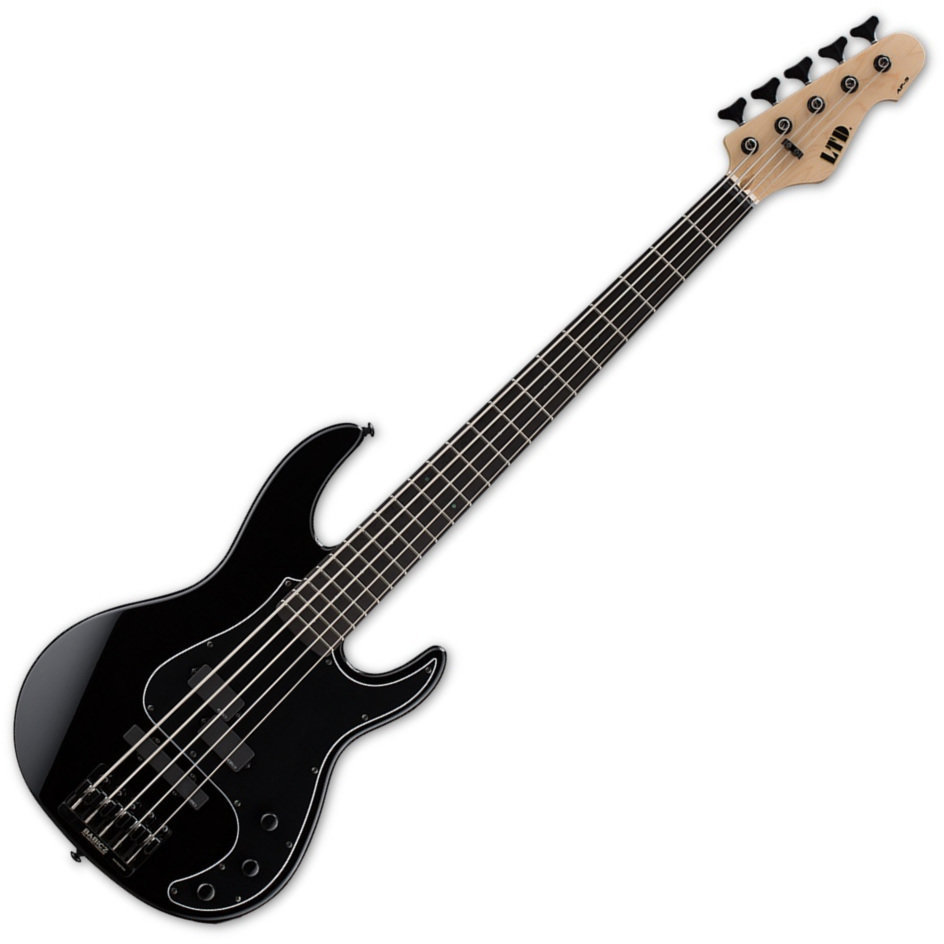 5-saitiger E-Bass, 5-Saiter E-Bass ESP LTD AP-5 Schwarz