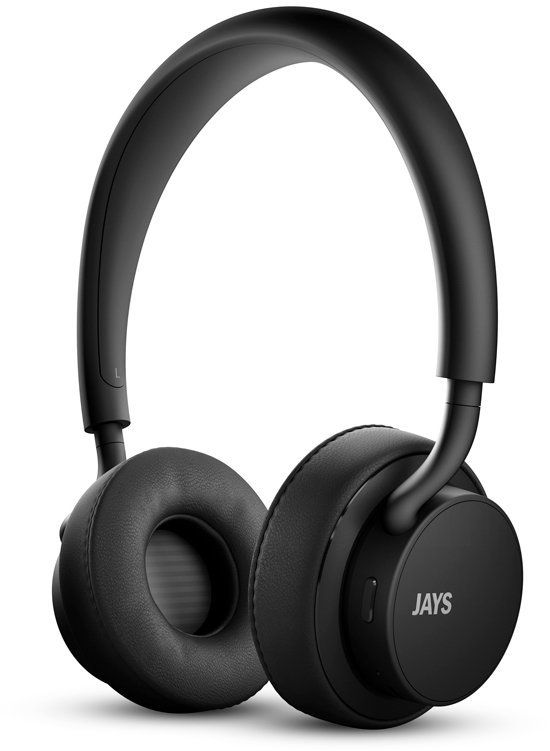 Bezdrátová sluchátka na uši Jays U-JAYS Wireless Black/Black