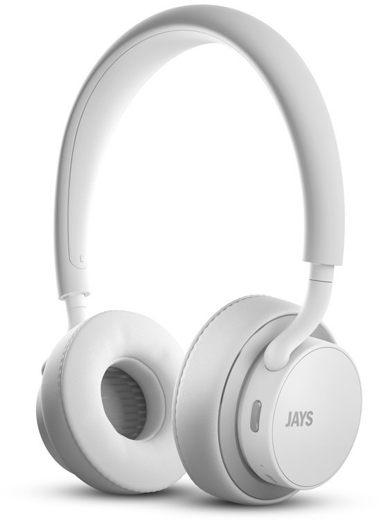On-ear draadloze koptelefoon Jays U-JAYS Wireless White/Silver