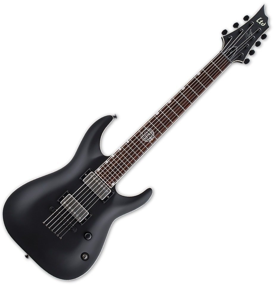 Chitarra Elettrica ESP LTD AJ-7 Black Satin