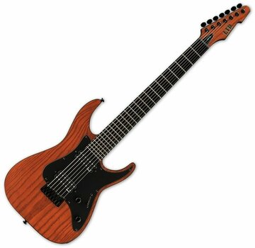 7-string Electric Guitar ESP LTD AW-7B Brown Satin - 1