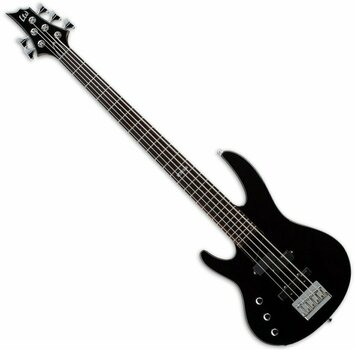 Guitare basse pour gaucher ESP LTD B-55 LH Black - 1