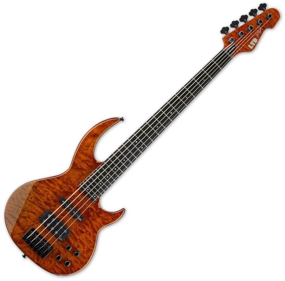 5-saitiger E-Bass, 5-Saiter E-Bass ESP LTD BB-1005 Burnt Orange