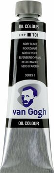Olejová farba Van Gogh Olejová farba 40 ml Ivory Black - 1