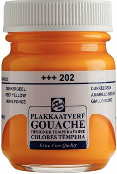 Tintas de guache Talens Gouache Extra Fine Gouache Paint 50 ml Deep Yellow - 1