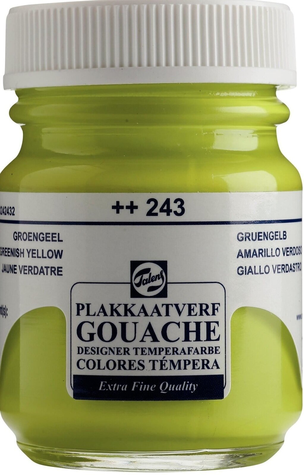 Tintas de guache Talens Gouache Extra Fine Gouache Paint 50 ml Greenish Yellow