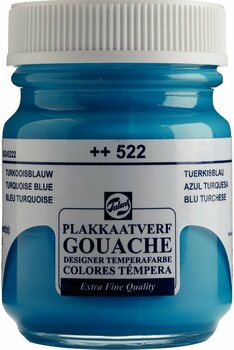Gouache malt
 Talens Gouache Extra Fine Gouachefarbe 50 ml Turquoise Blue - 1