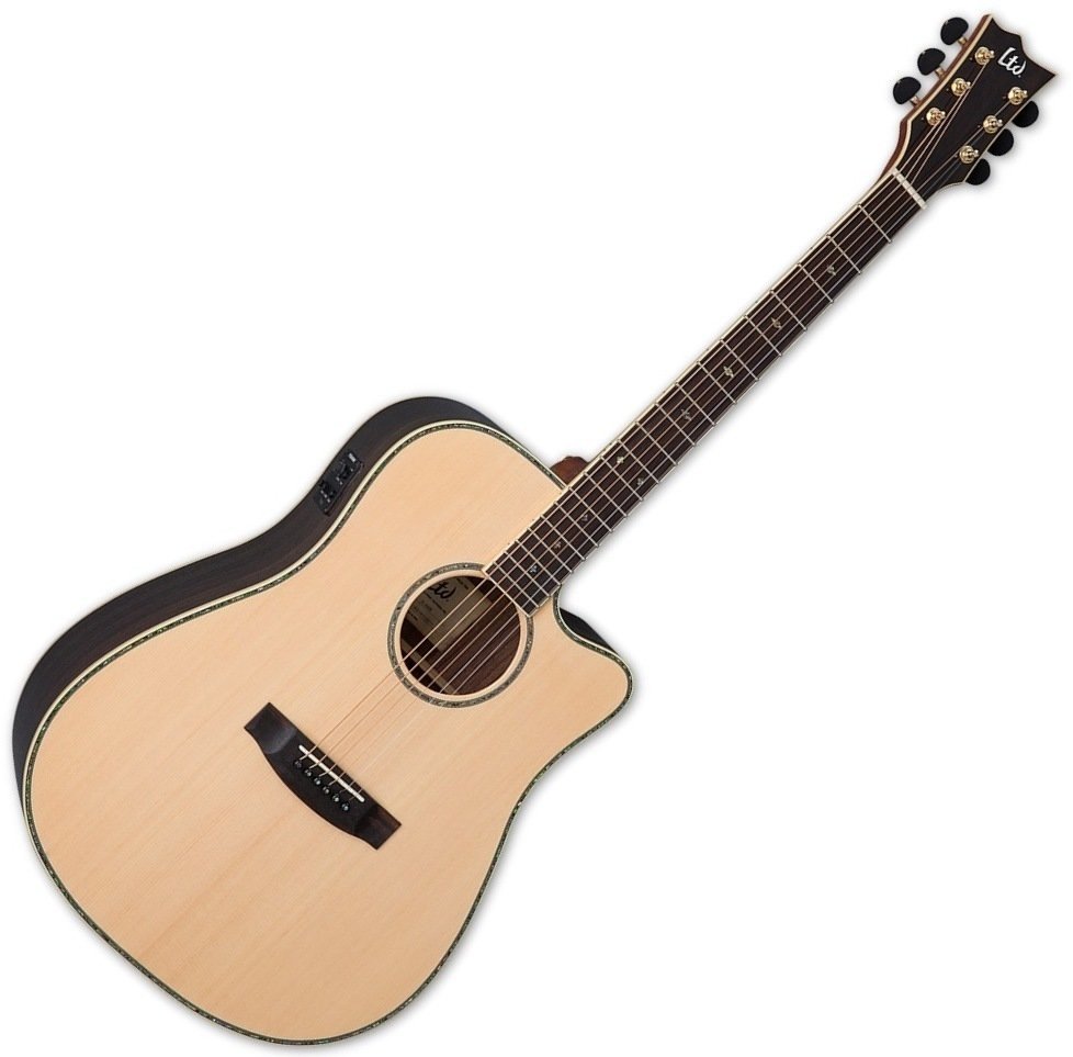 Dreadnought elektro-akoestische gitaar ESP LTD D-430E Natural Gloss