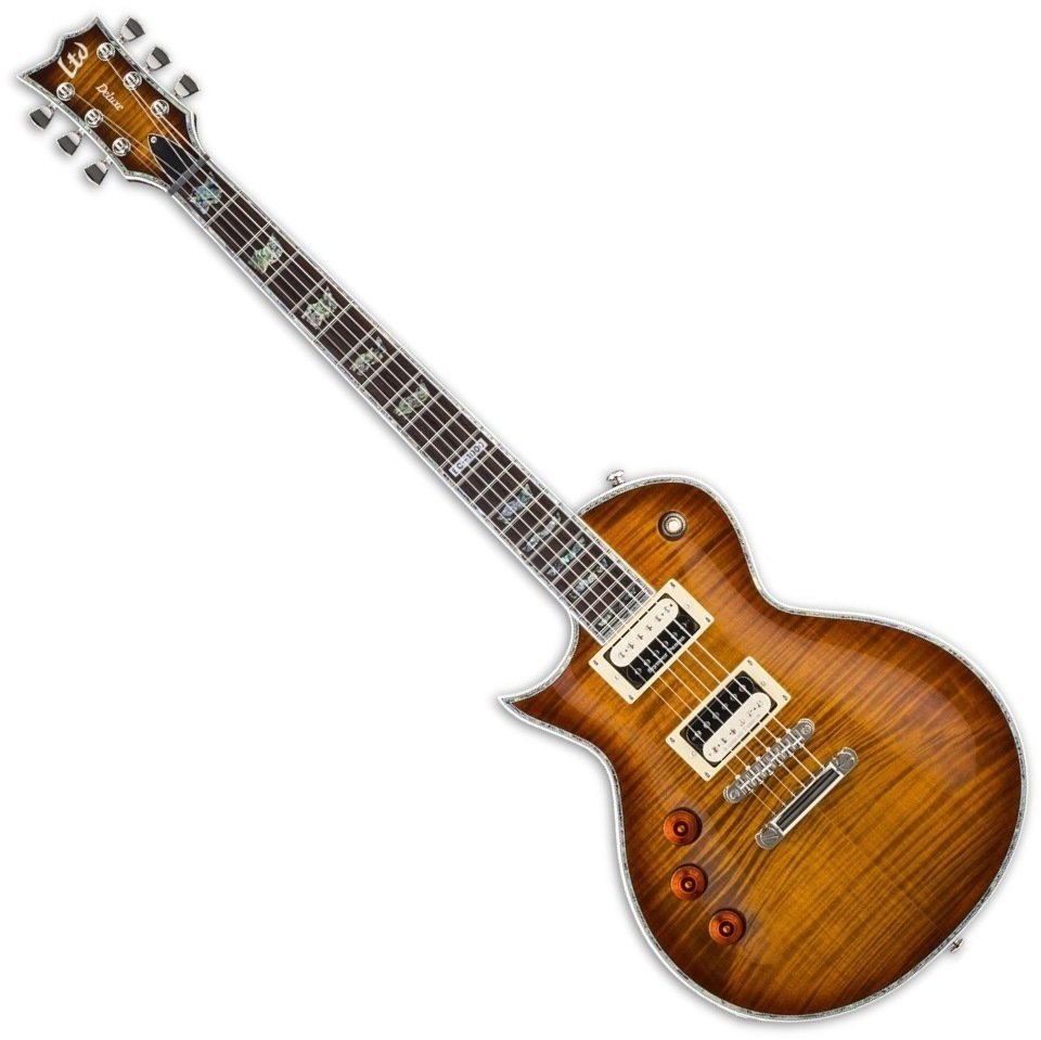 Elektrische gitaar ESP LTD EC-1000FM LH Amber Sunburst