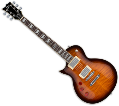 Guitarra elétrica ESP LTD EC-256FM LH Dark Brown Sunburst - 1