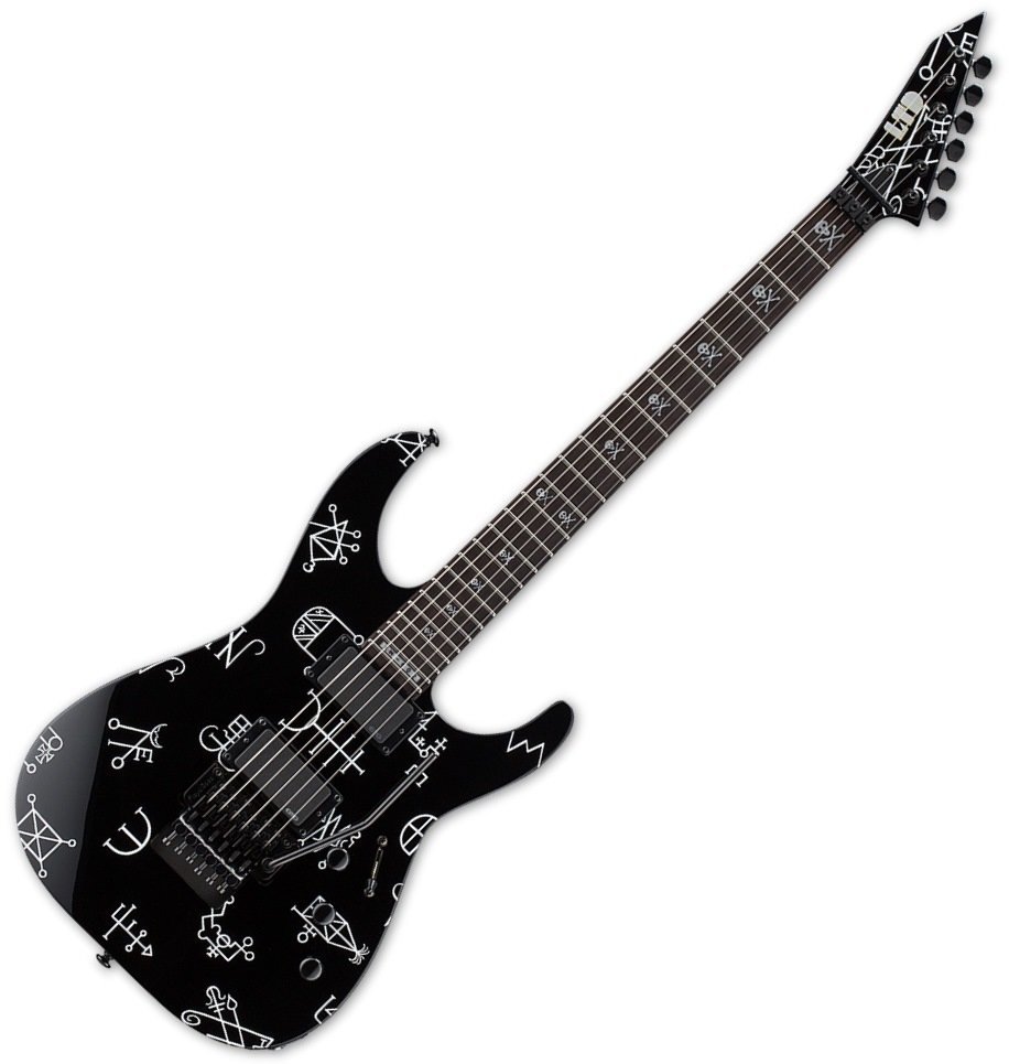 Elektromos gitár ESP LTD KH Demonology Fekete
