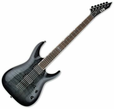 E-Gitarre ESP LTD MH-401B FM SeeThru Black - 1
