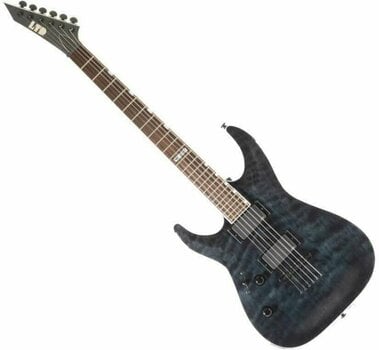 Guitare électrique pour gauchers ESP LTD MH-401NT LH See Thru Black - 1