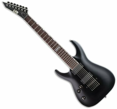 Guitarra eléctrica de 7 cuerdas ESP LTD MH-417 LH Black Satin - 1