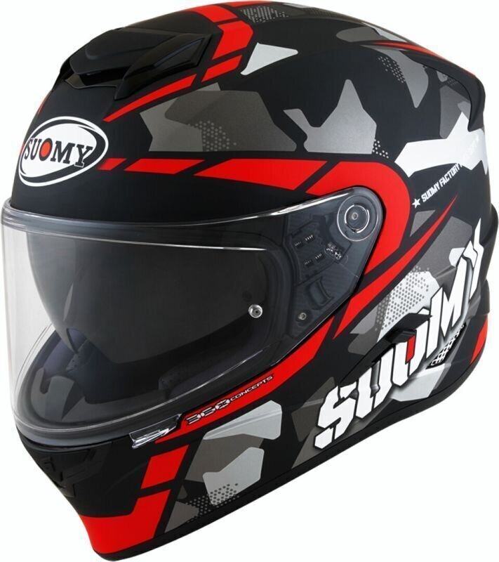 Helm Suomy Stellar Race Squad Black Matt/Red L Helm