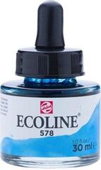 Akvareliniai dažai Ecoline Liquid Watercolour 30 ml Sky Blue Cyan