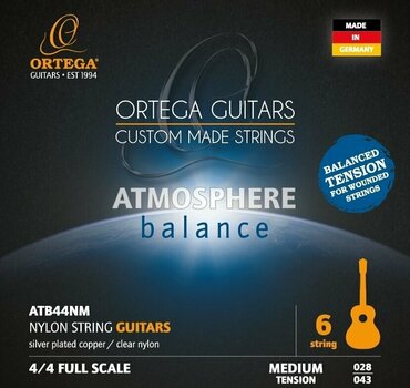 Nylonové struny pre klasickú gitaru Ortega ATB44NM - 1