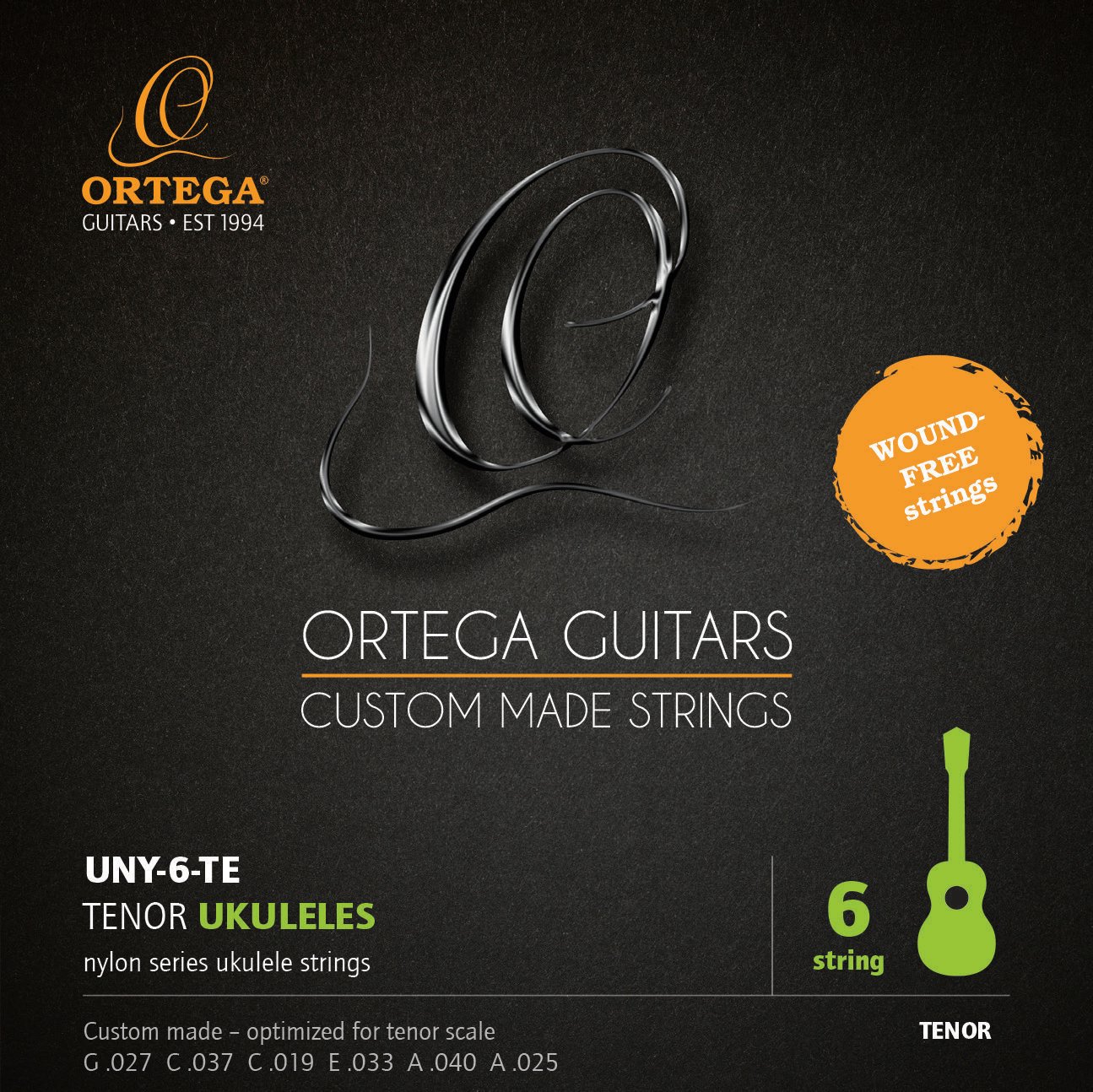 Corde per ukulele tenore Ortega UNY-6-TE