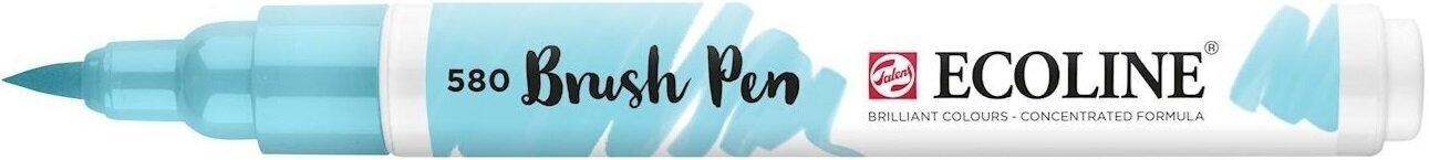 Markeerstift Ecoline Brush pen Brushpen Pastel Blue 1 stuk