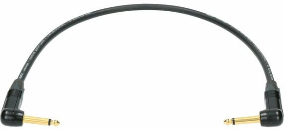 Prepojovací kábel, Patch kábel Klotz LAGRR020 Čierna 20 cm Zalomený - Zalomený - 1