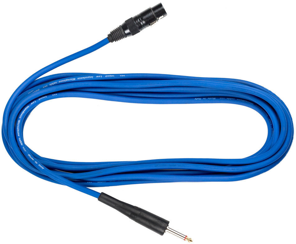 Mikrofónový kábel Bespeco PYMA600 Modrá 6 m