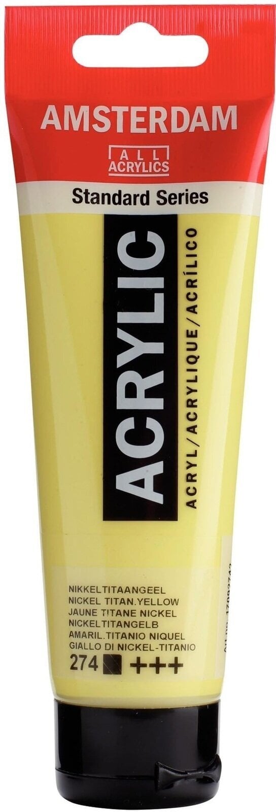 Akrilna boja Amsterdam Standard Series Akrilna boja Nickel Titanium Yellow 120 ml 1 kom