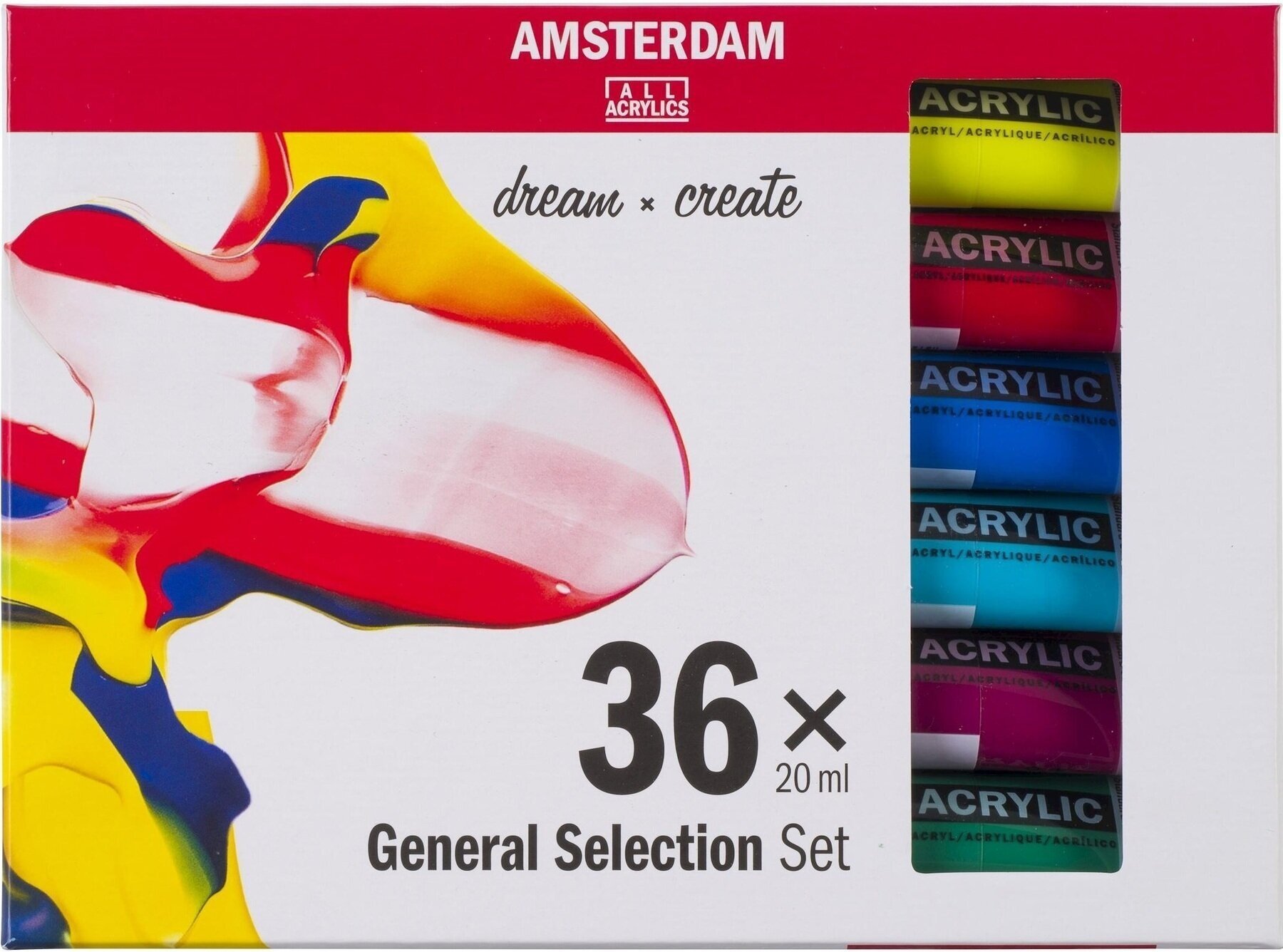 Farba akrylowa Amsterdam Zestaw Farb Akrylowych 36x20 ml