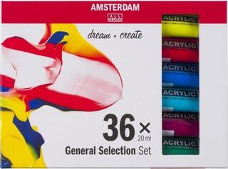 Akrylová barva Amsterdam General Selection Sada akrylových barev 36 x 20 ml