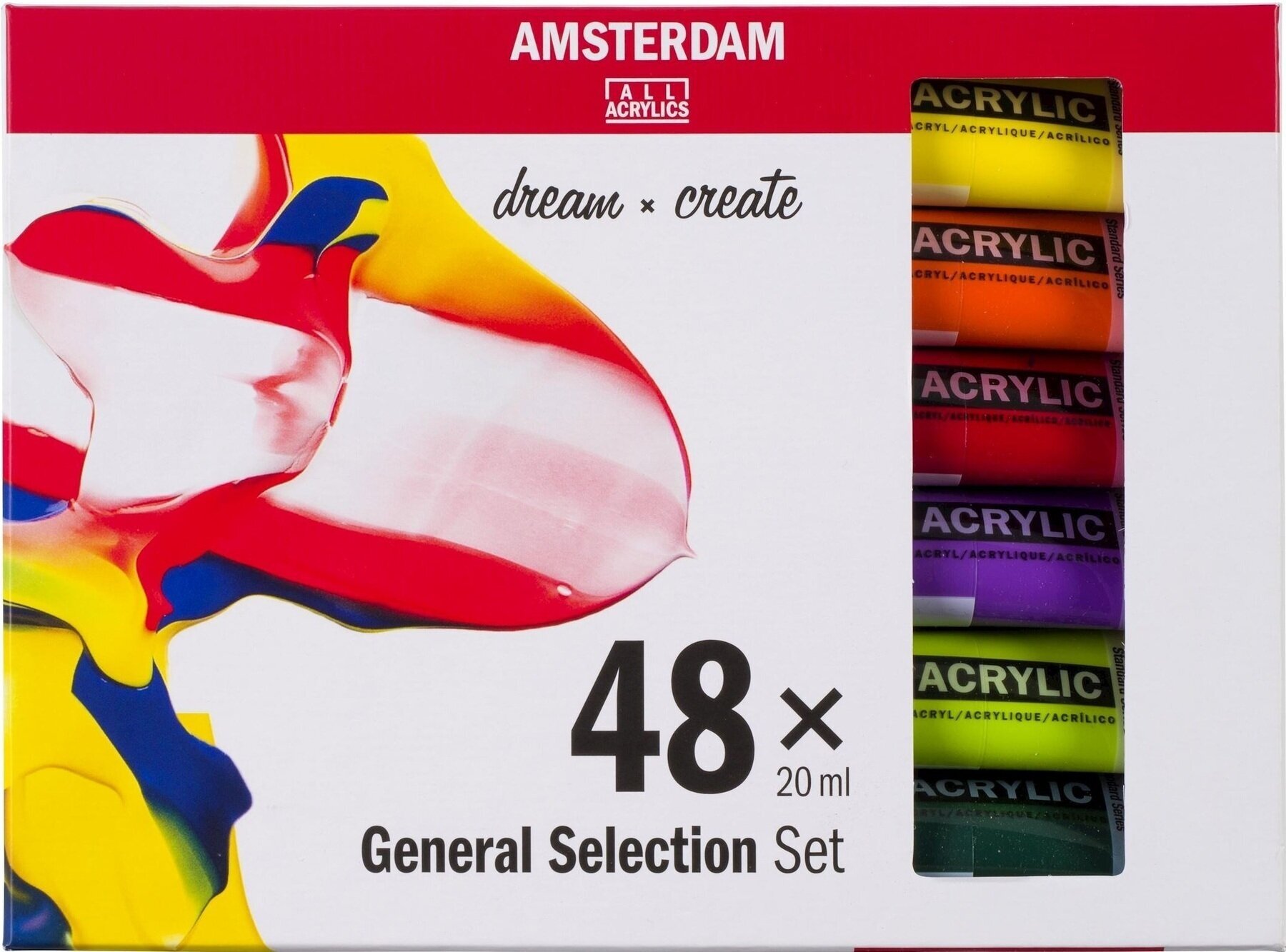 Farba akrylowa Amsterdam Zestaw Farb Akrylowych 48 x 20 ml