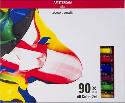 Culoare acrilică Amsterdam Set de vopsele acrilice 90 x 20 ml - 1