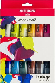 Colore acrilico Amsterdam Set di colori acrilici 12x20 ml Paesaggio - 1