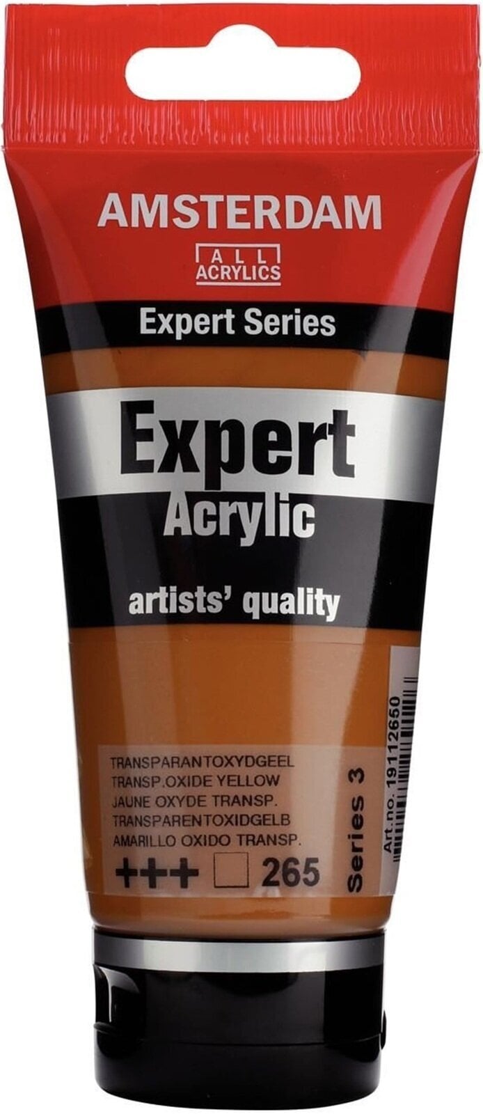Peinture acrylique Amsterdam Expert Series Peinture acrylique Transparent Oxide Yellow 75 ml 1 pc